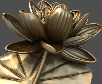 3D model Water lily panel (STL)